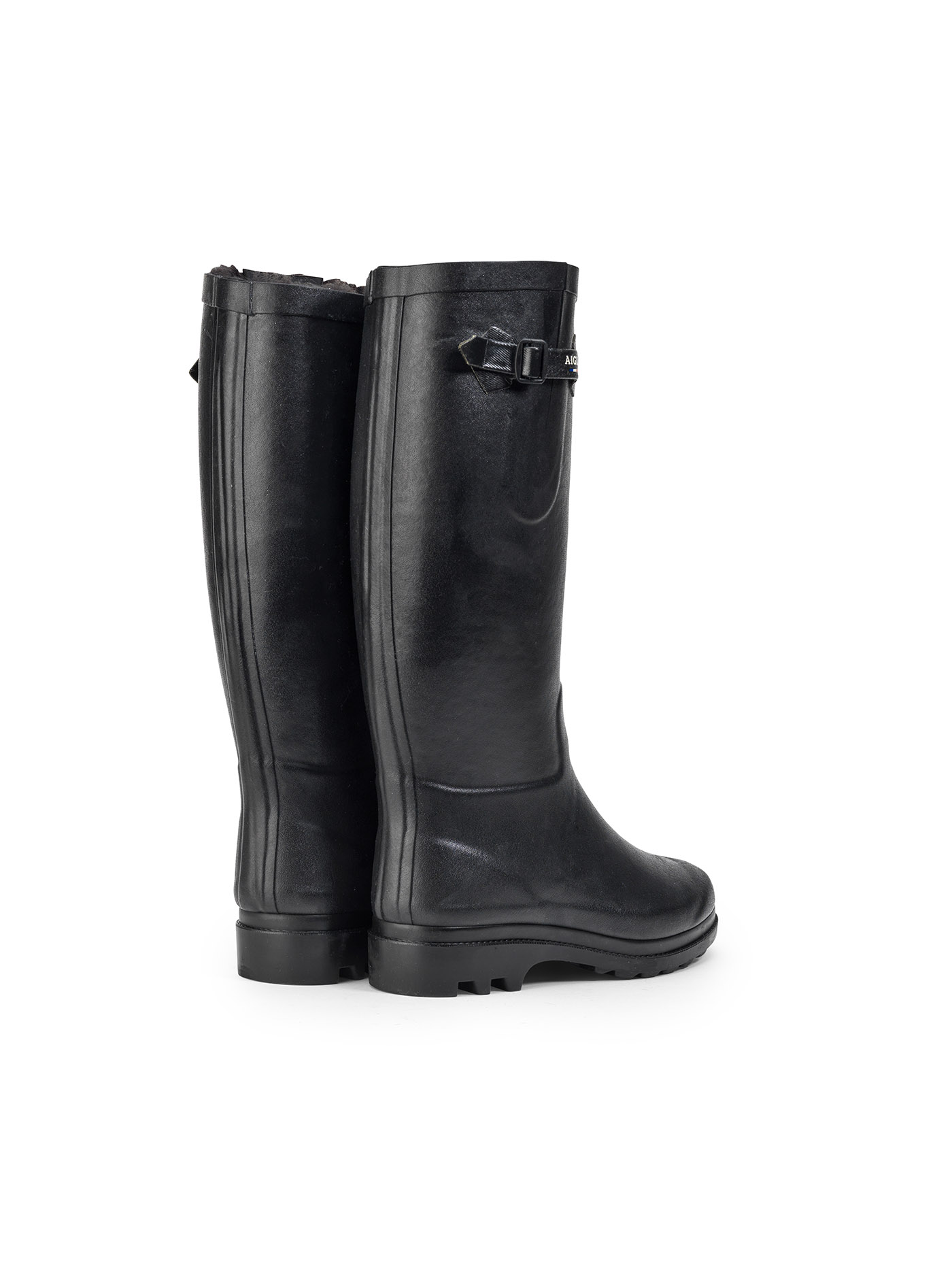fur lined rubber boots