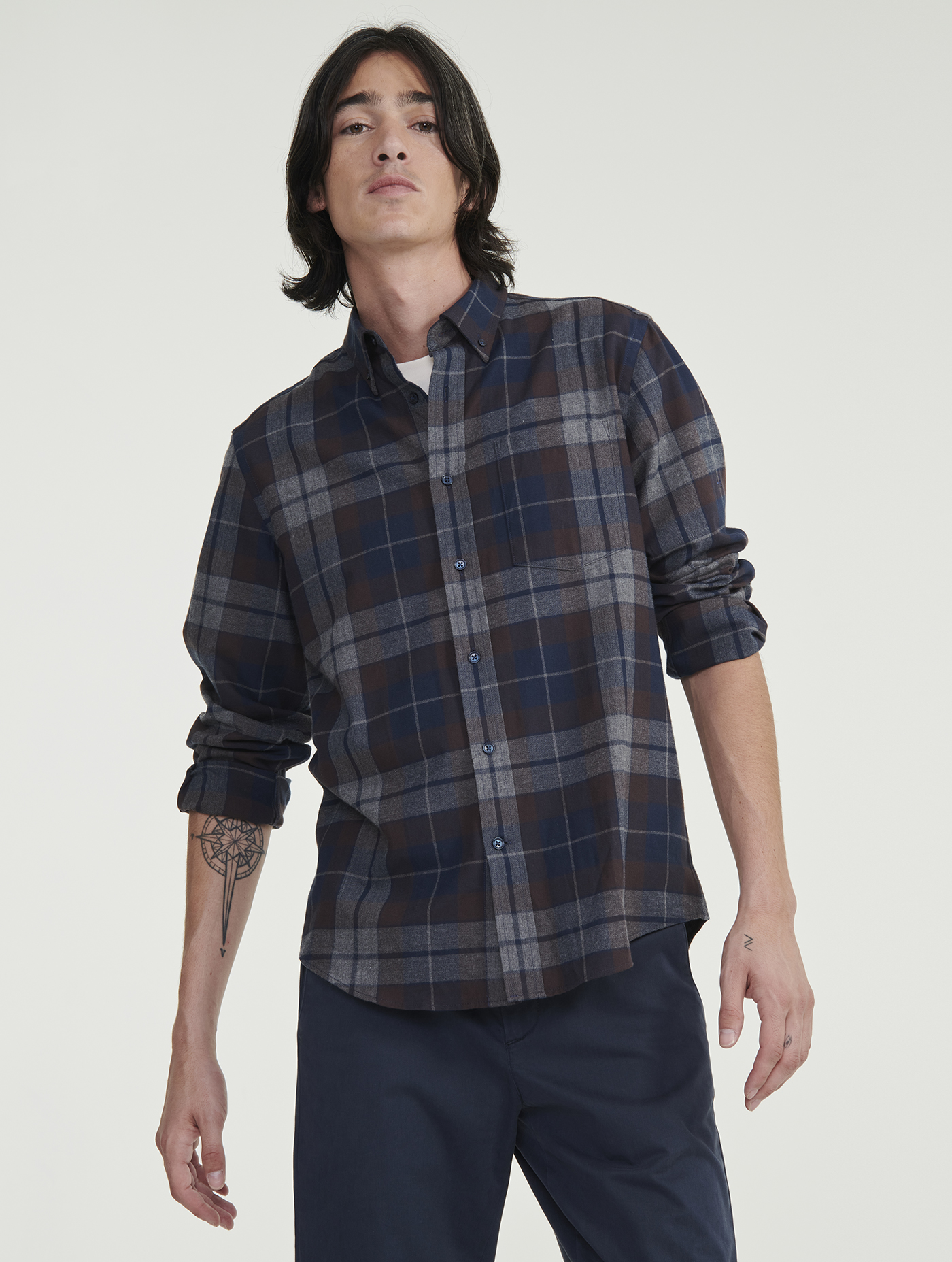 Chemise à Carreaux AIGLE Homme Taille 3XL - Coton, Occasion Très Bon état