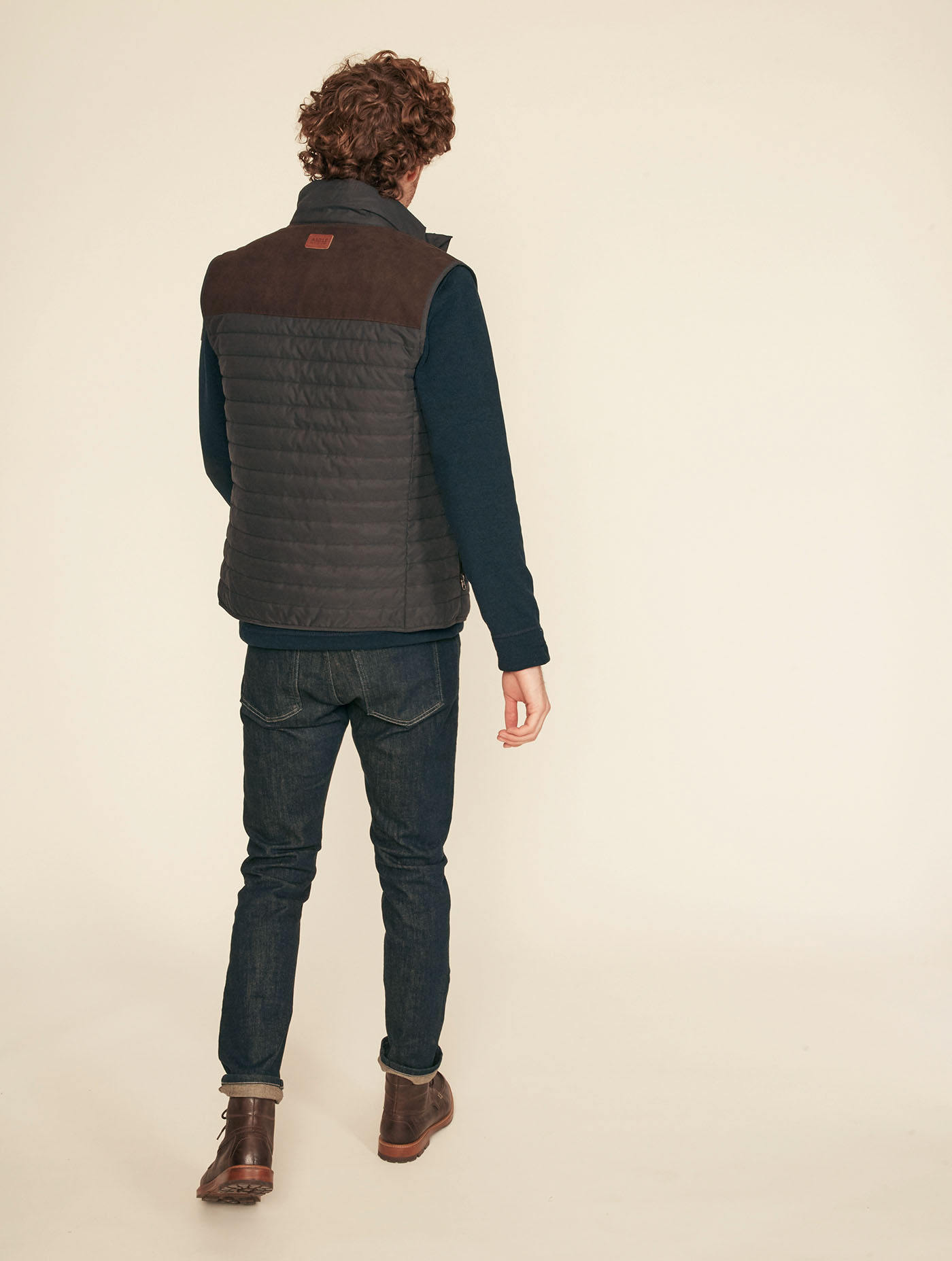Crochy Gilet Matelassé Esprit Chasse Navy Homme