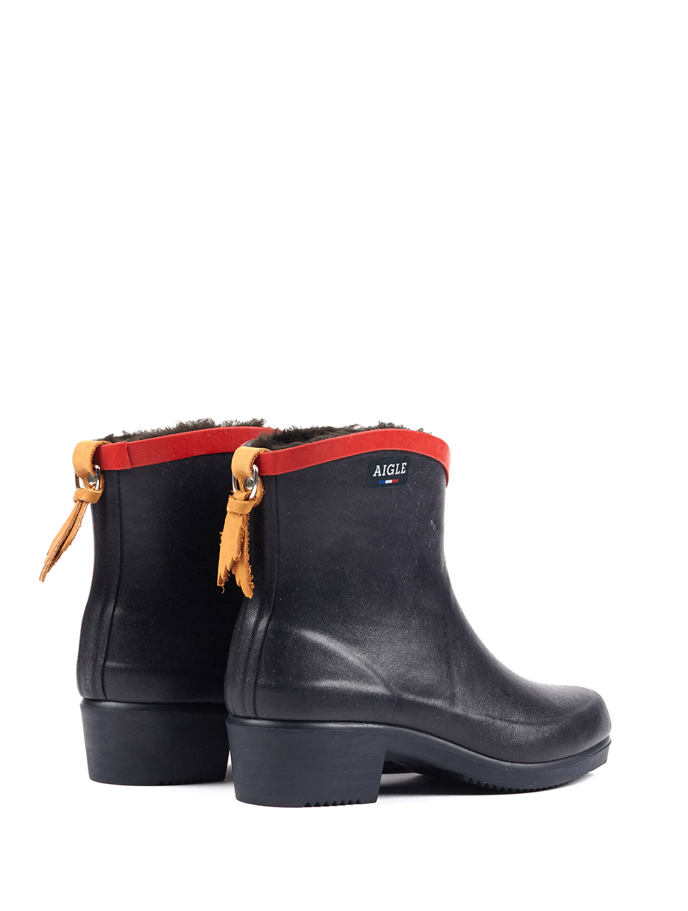 aigle fur lined boots