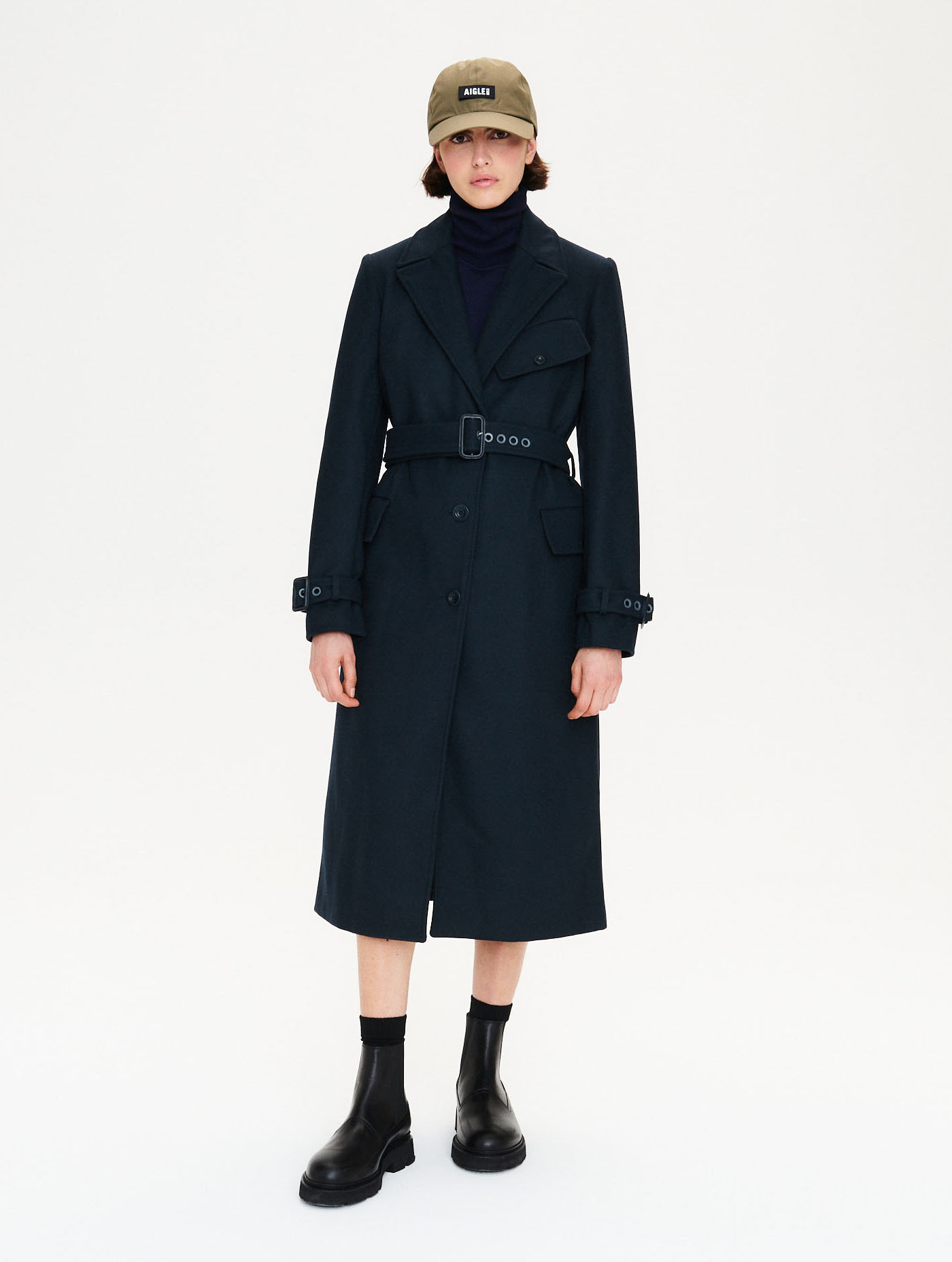 Trench long en lainecatégories AIGLE