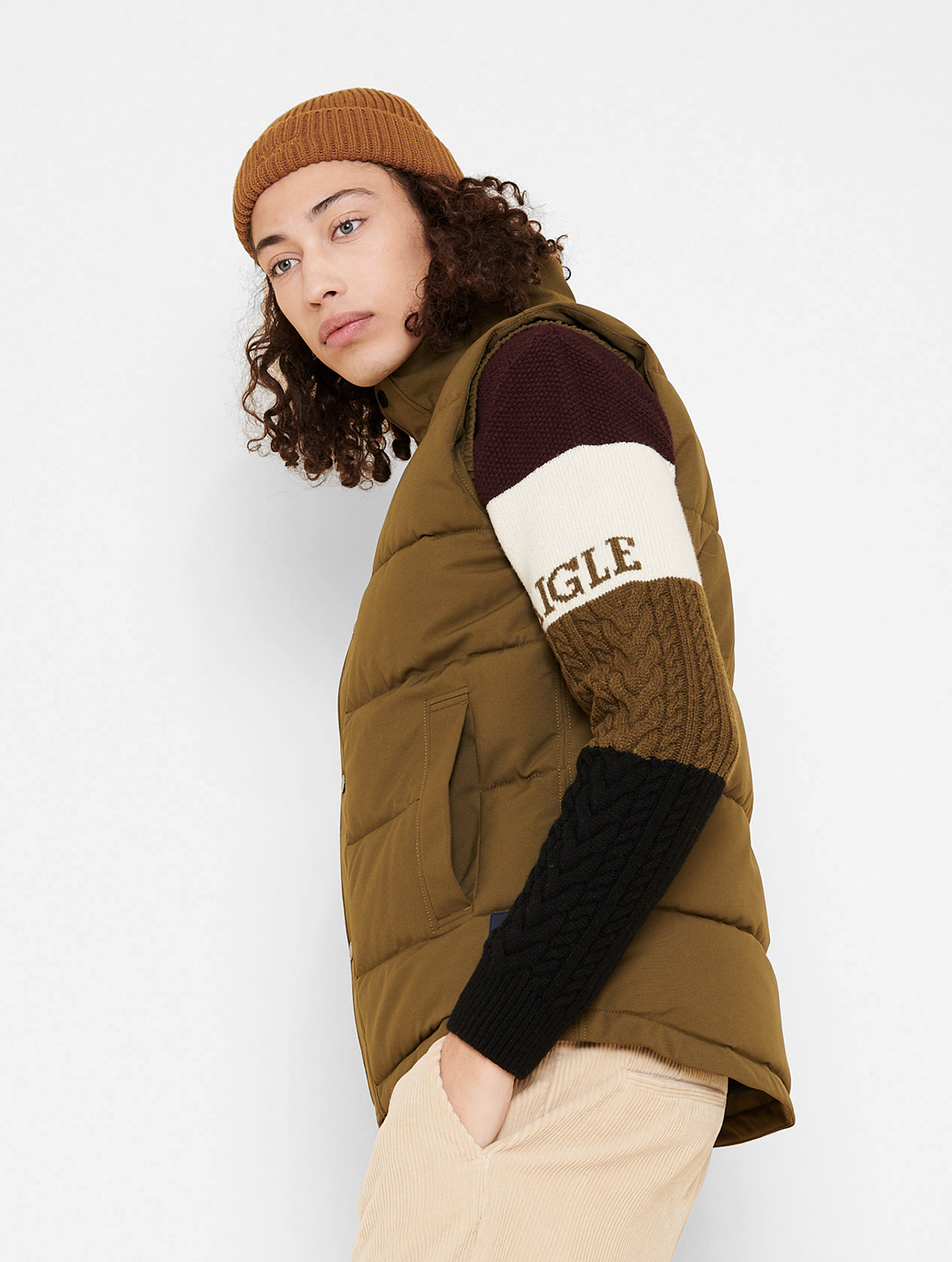 doudoune sans manche homme aigle