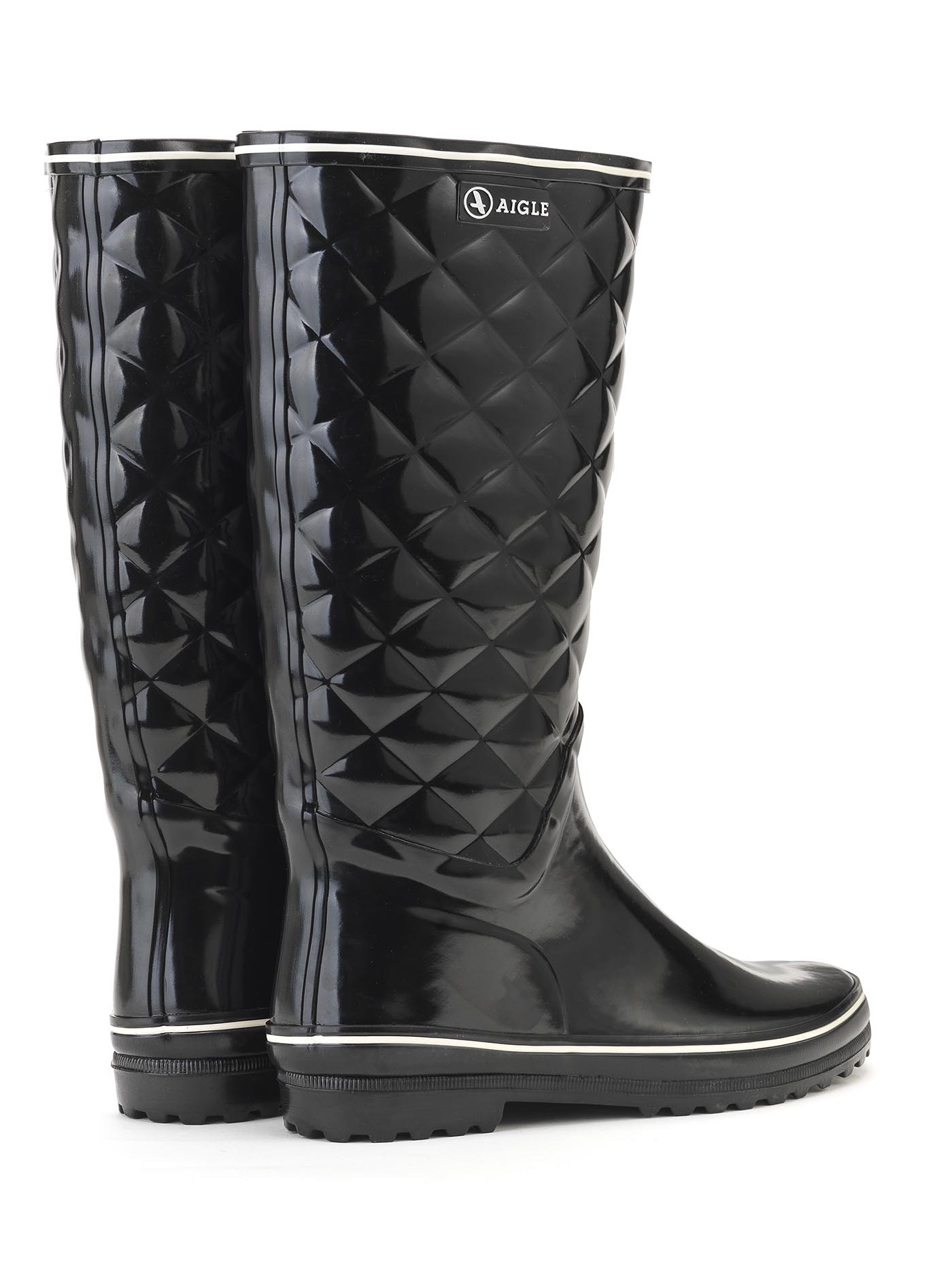 Bottes de pluie vernie femme - Venise quiltfemme | AIGLE