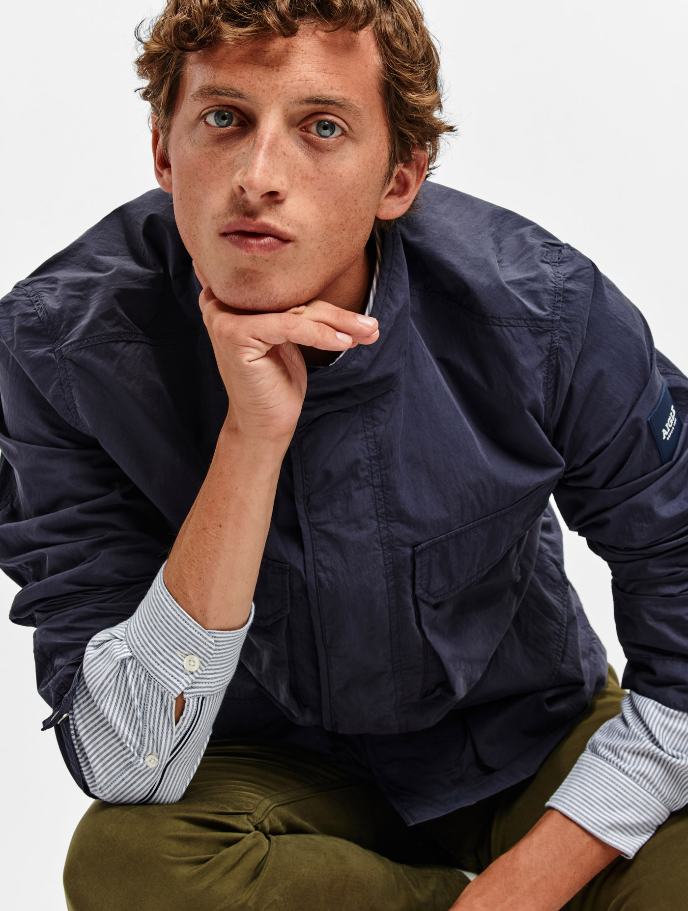 Lightweight safari jacket Marine aigle 