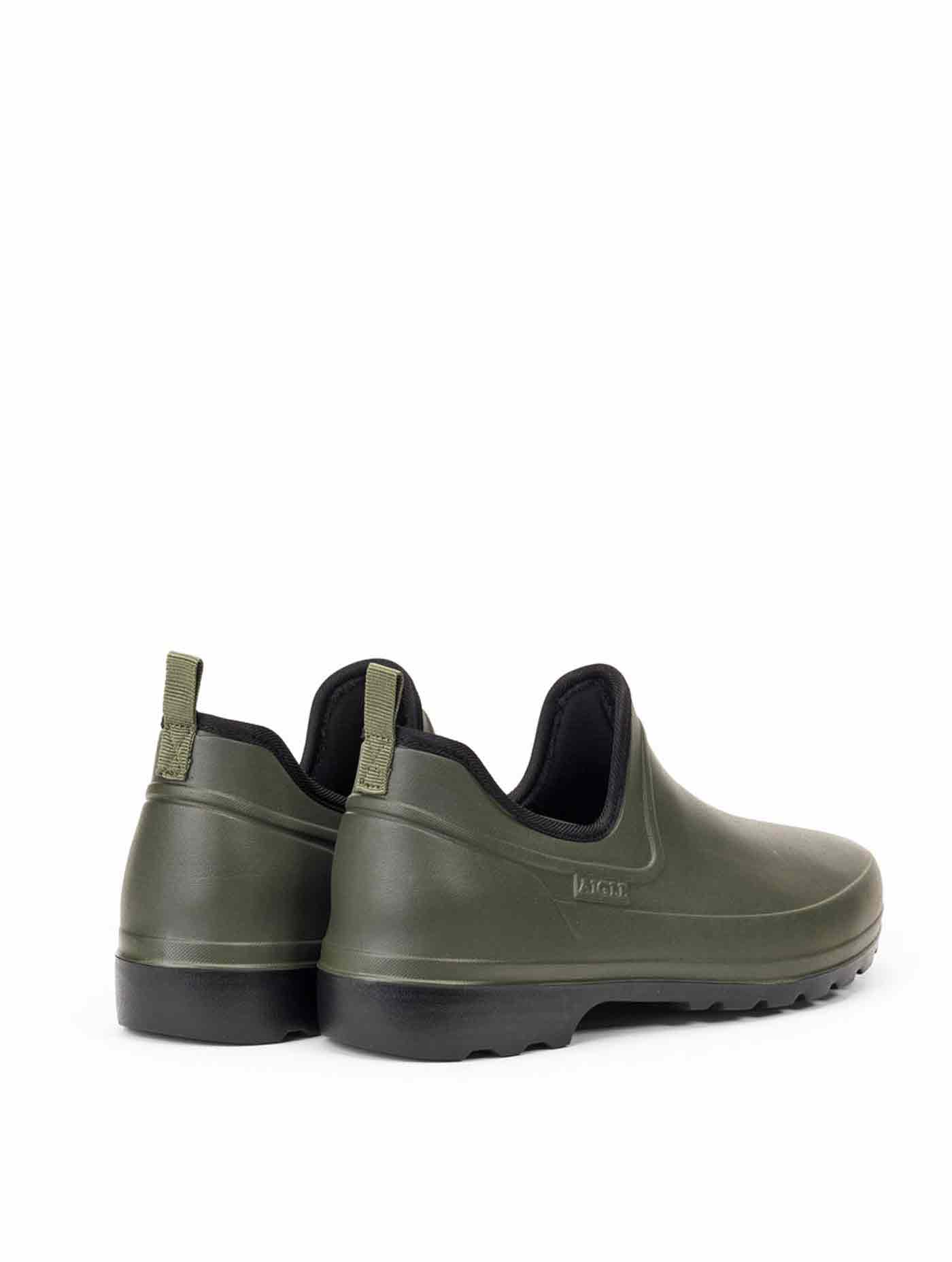 Aigle Knöchelhohe GartenClogs für Herren Kaki/noir