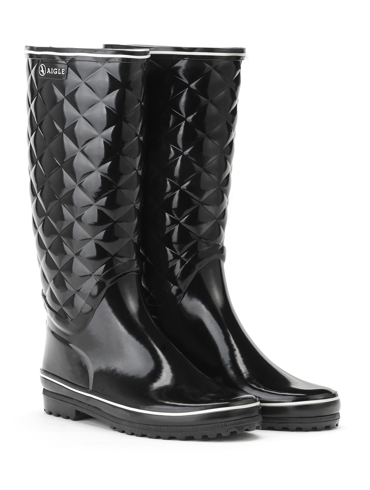 Bottes de pluie vernie femme - Venise quiltfemme | AIGLE