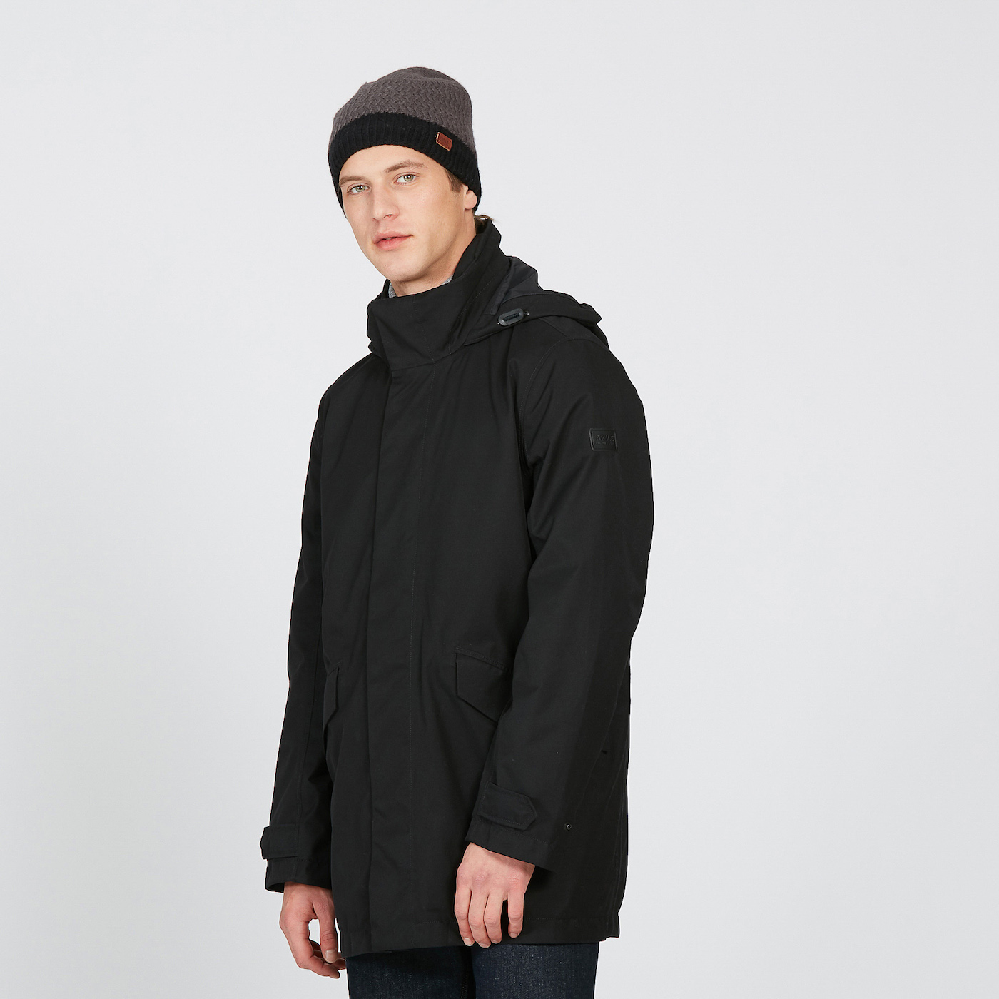 BRUMOUS | Versatile Gore-Tex® raincoat parka Men Noir | Aiglemen | AIGLE