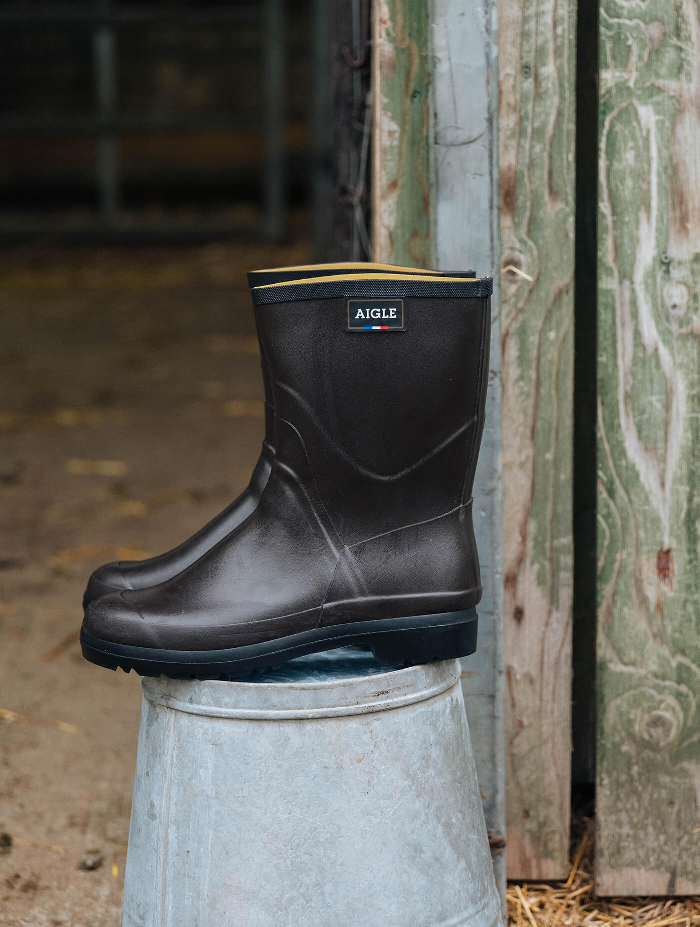 mens ankle rain boots