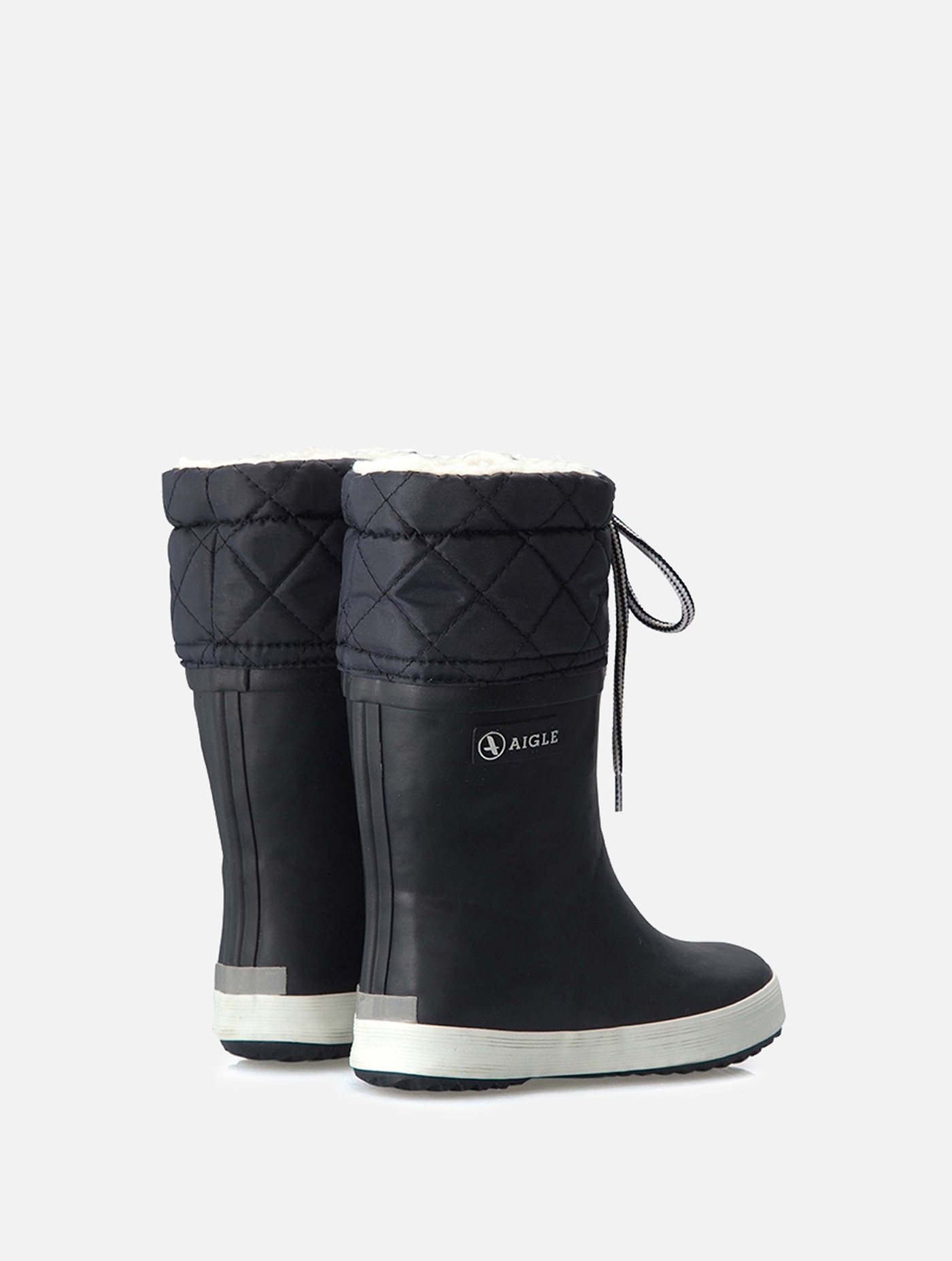 charme lol Vejnavn Aigle - The fur-lined children's boot, ideal for cold weather Marine/blanc  - Giboulee | AIGLE
