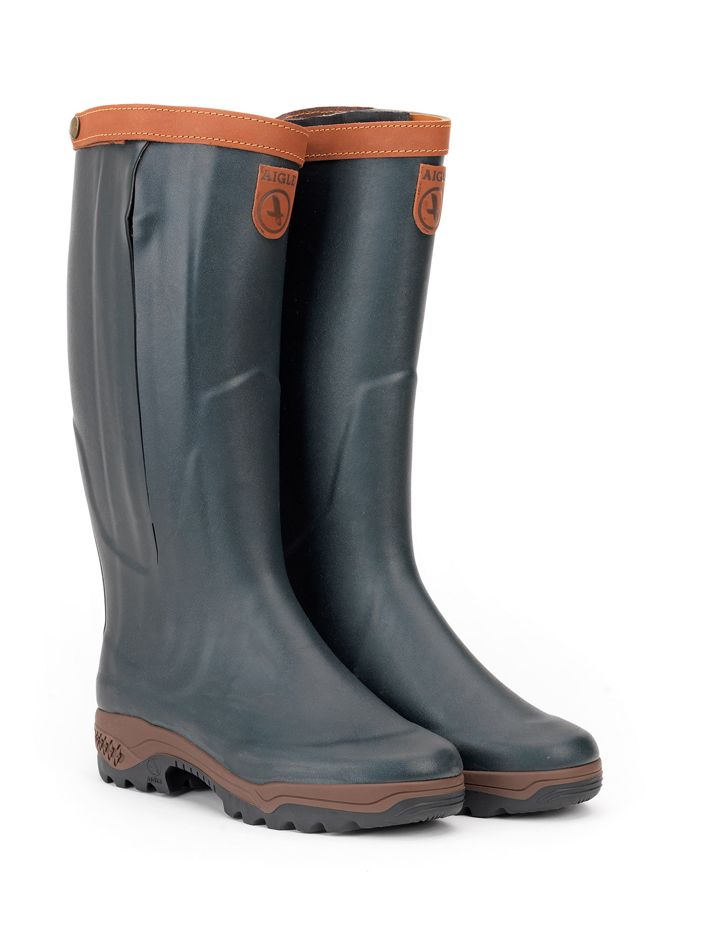 botte de chasse en cuir