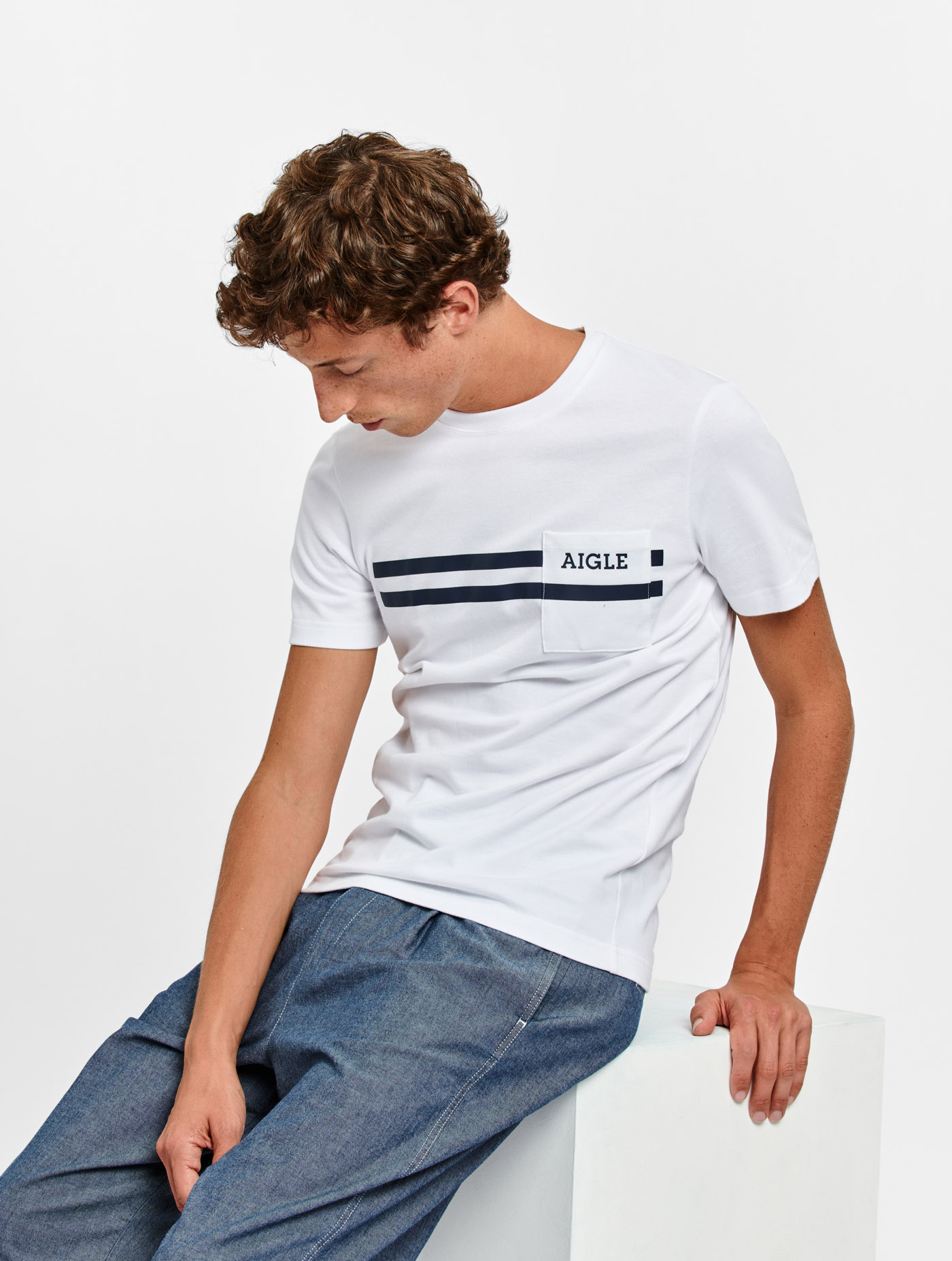 T shirt aigle homme clearance