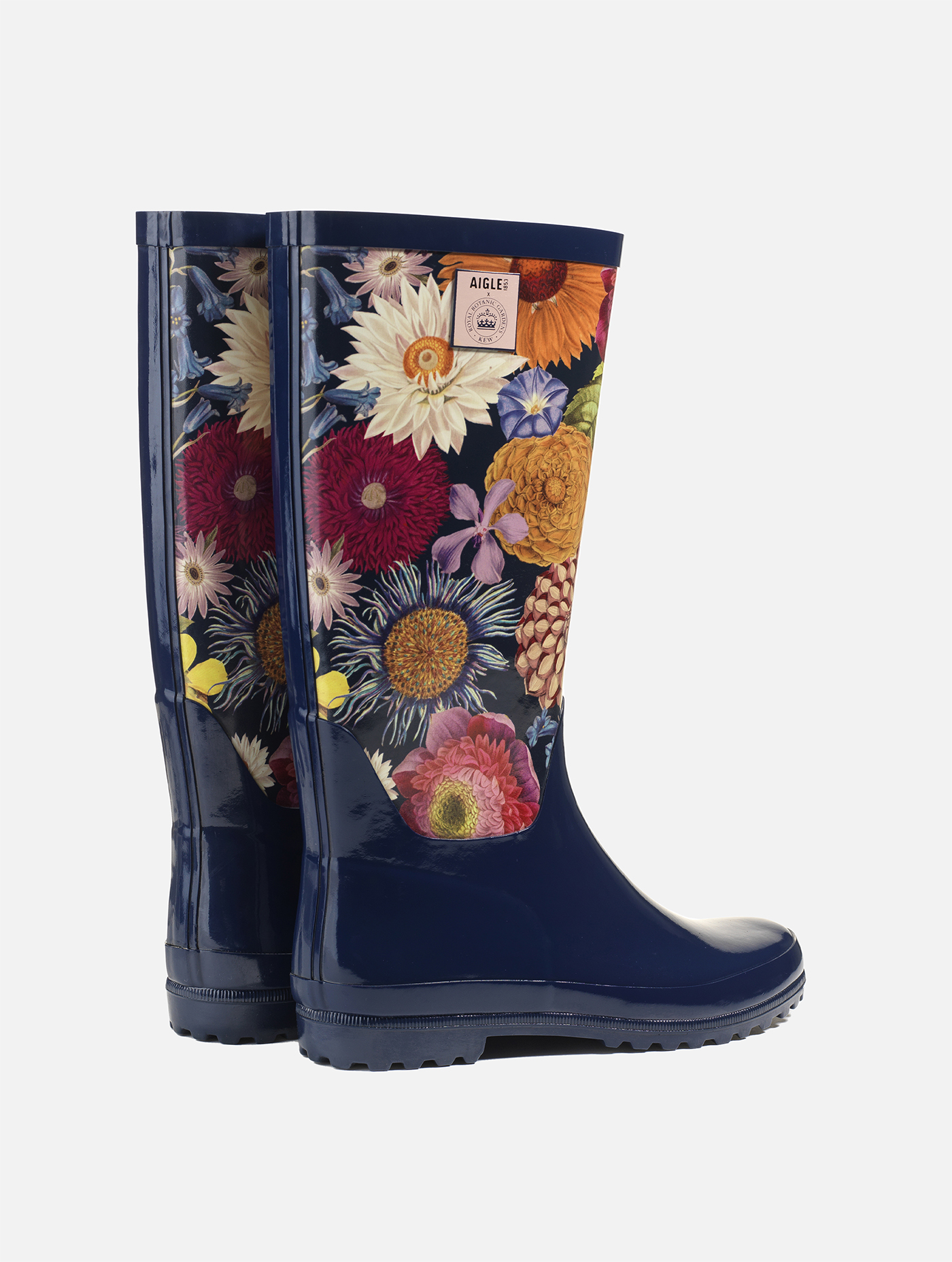 Bottes De Pluie London Accent – Toile Imprimée Reptile, Taille 38 – Très Bon état Occasion
